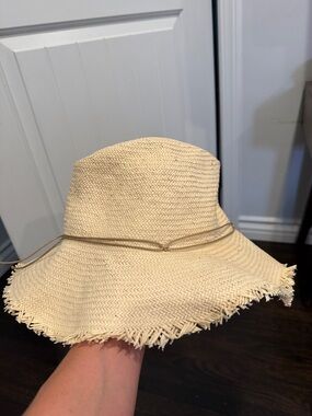 HAT ATTACK Women's Straw Sun Hat - Cream Wide Brim